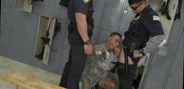  Cop forcibly stripped gay porn and video police german muscled first